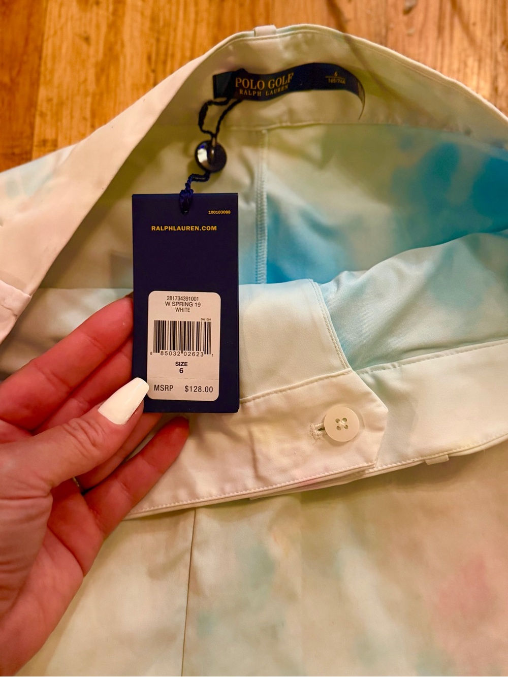 NWT Ralph Lauren Pastel Tie-Dye Golf Skirt - Picture 3 of 6